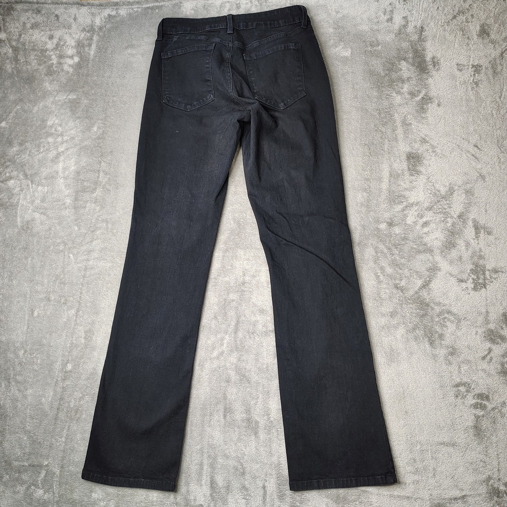 NYDJ Jeans Womens 2 Black Mini Boot Cut Low Rise Stretch Dark Wash Denim - Picture 2 of 16